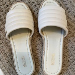 MICHAEL Michael Kors Off White Slides. Super comfortable. Only worn a few times.